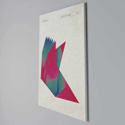 HOT POLYGON Vertical Canvas Print