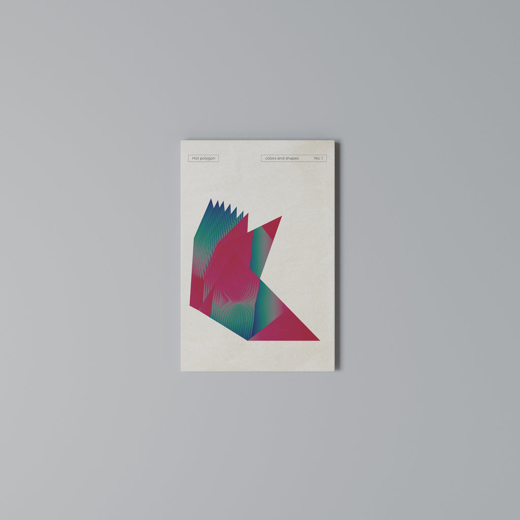 HOT POLYGON Vertical Canvas Print