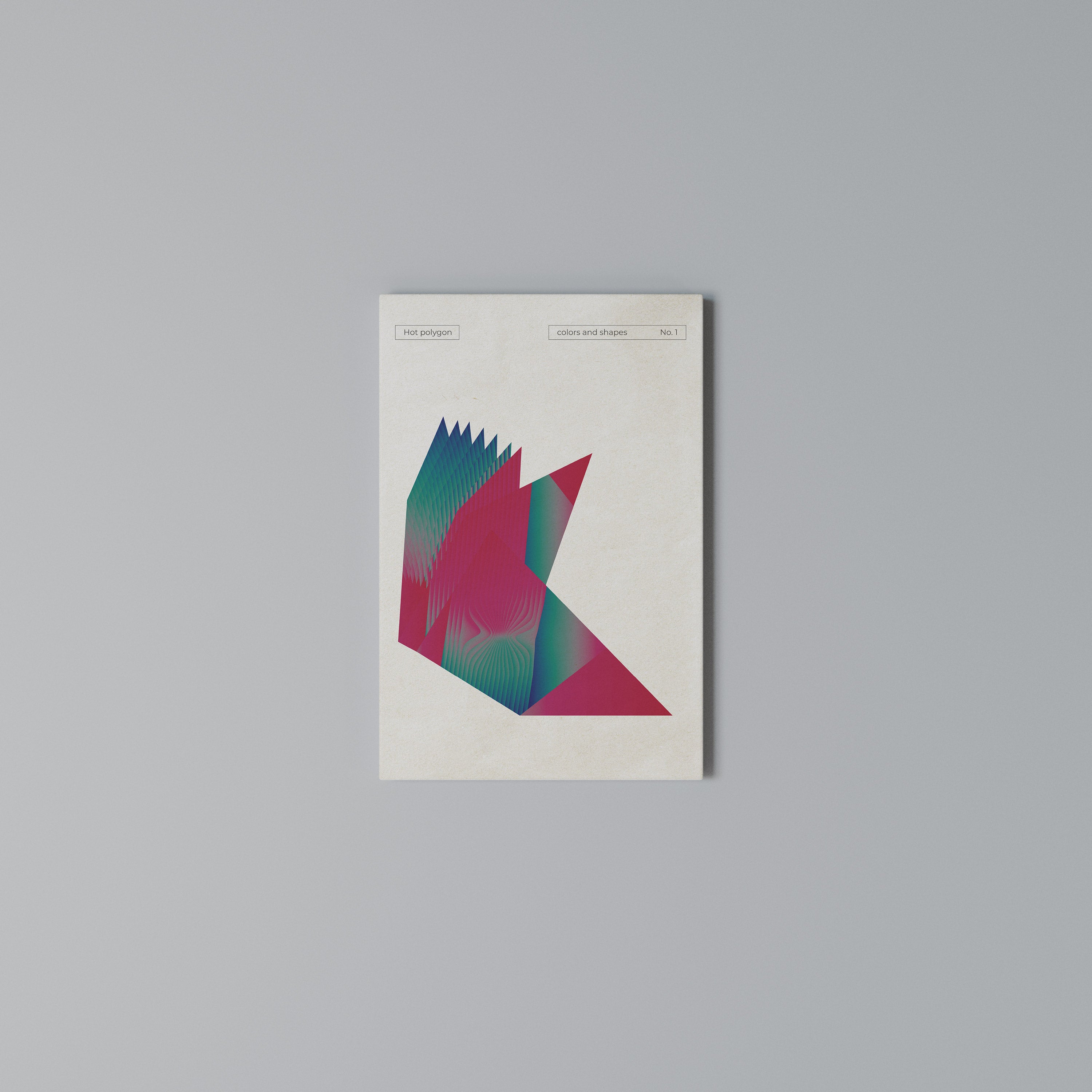 HOT POLYGON Vertical Canvas Print