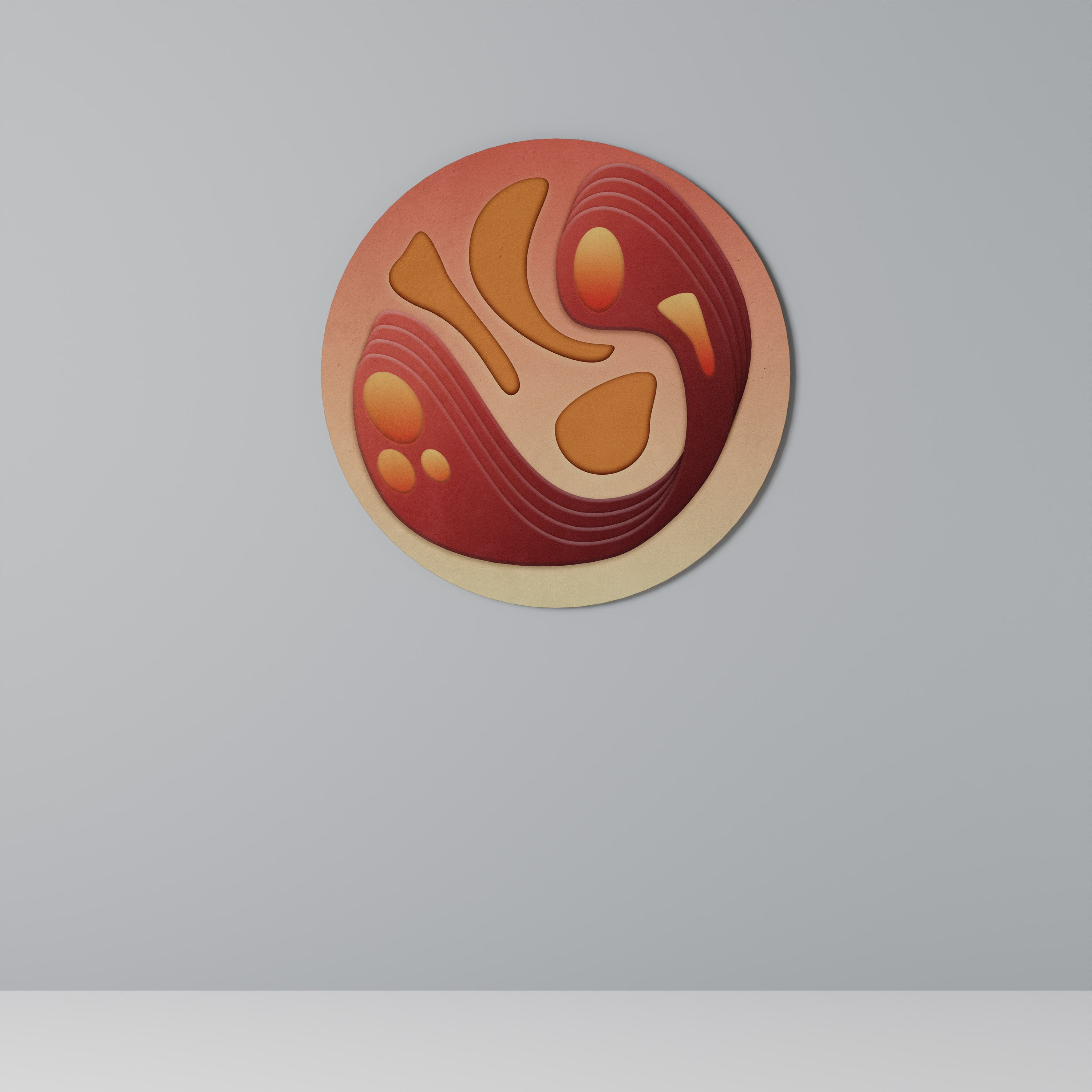 IMMERSIONSSTRUKTUR Rund väggkonst