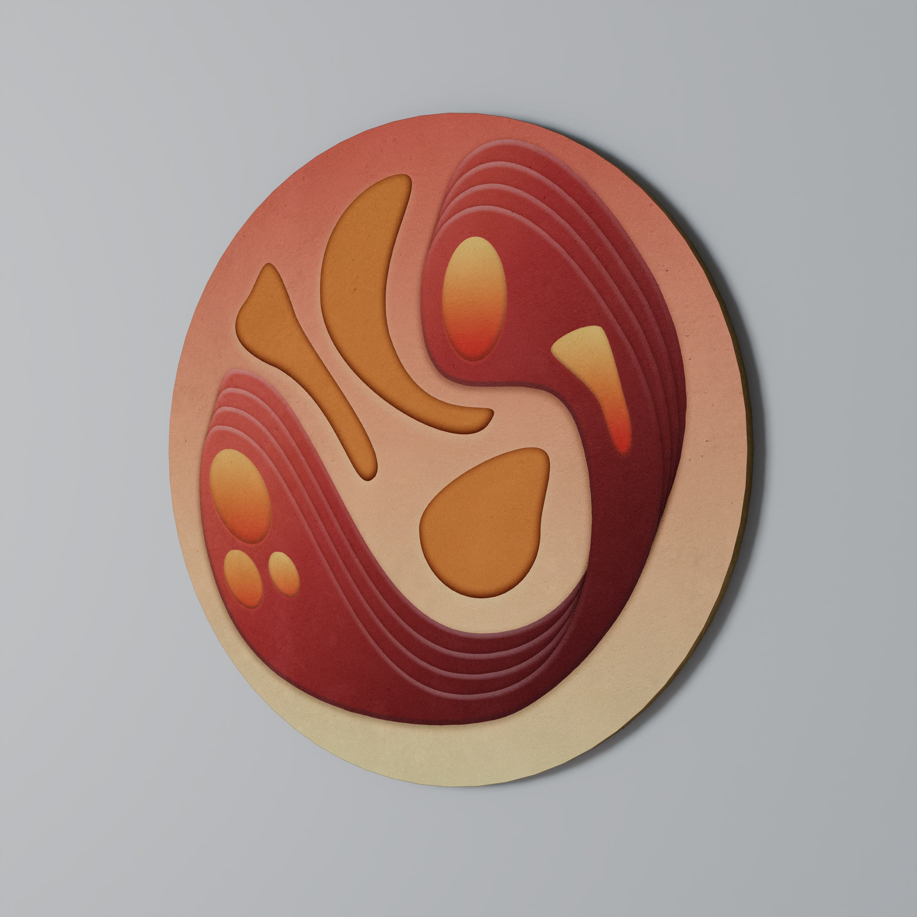 IMMERSIONSSTRUKTUR Rund väggkonst