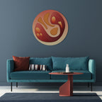 IMMERSION STRUCTURE Round Wall Art