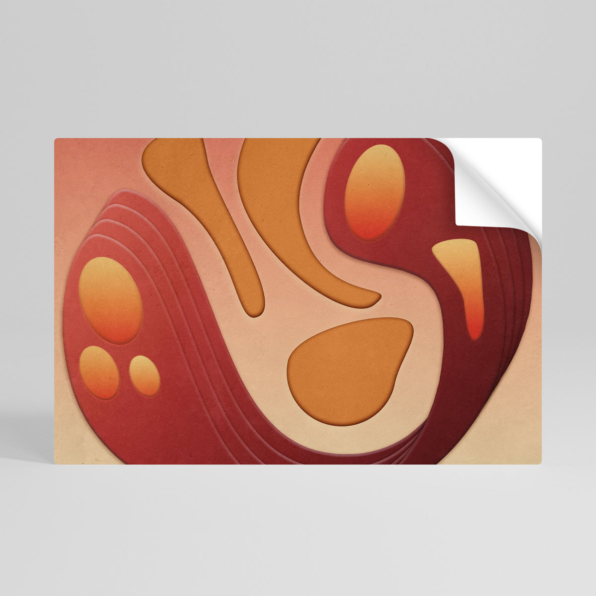 IMMERSION STRUCTURE Självhäftande Horisontell Poster