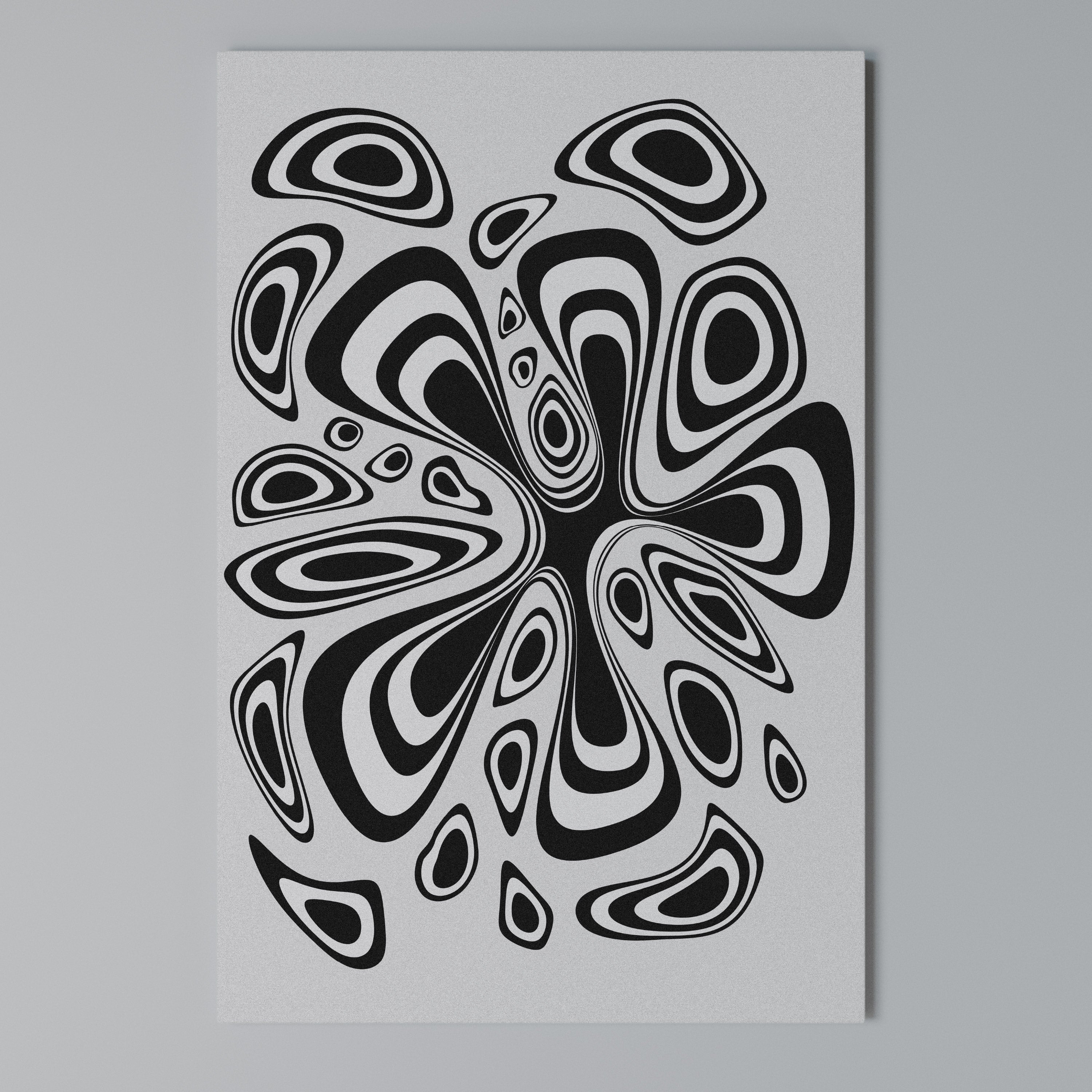 HIPNOTIZING BLOT Vertical Canvas Print