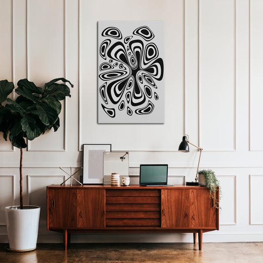 HIPNOTIZING BLOT Vertical Canvas Print