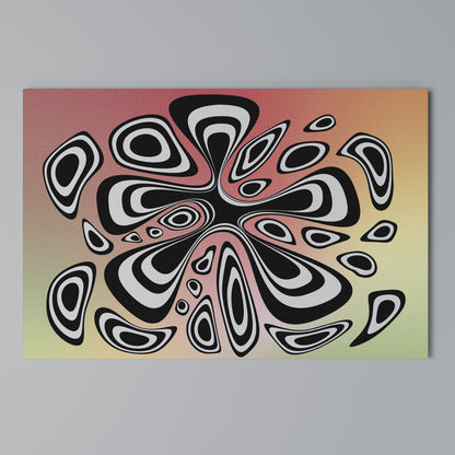 ILLUSIONARY SPLASH Horizontal Canvas Print