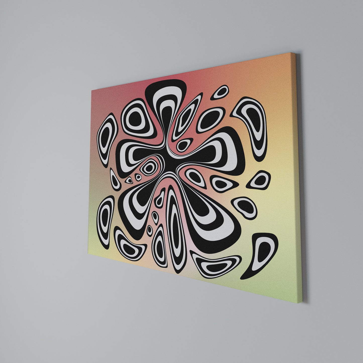 ILLUSIONARY SPLASH Horizontal Canvas Print