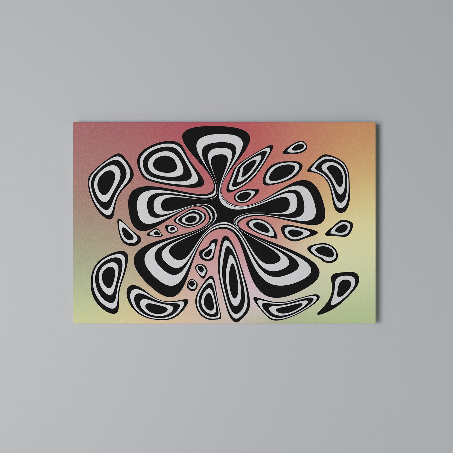 ILLUSIONARY SPLASH Horizontal Canvas Print