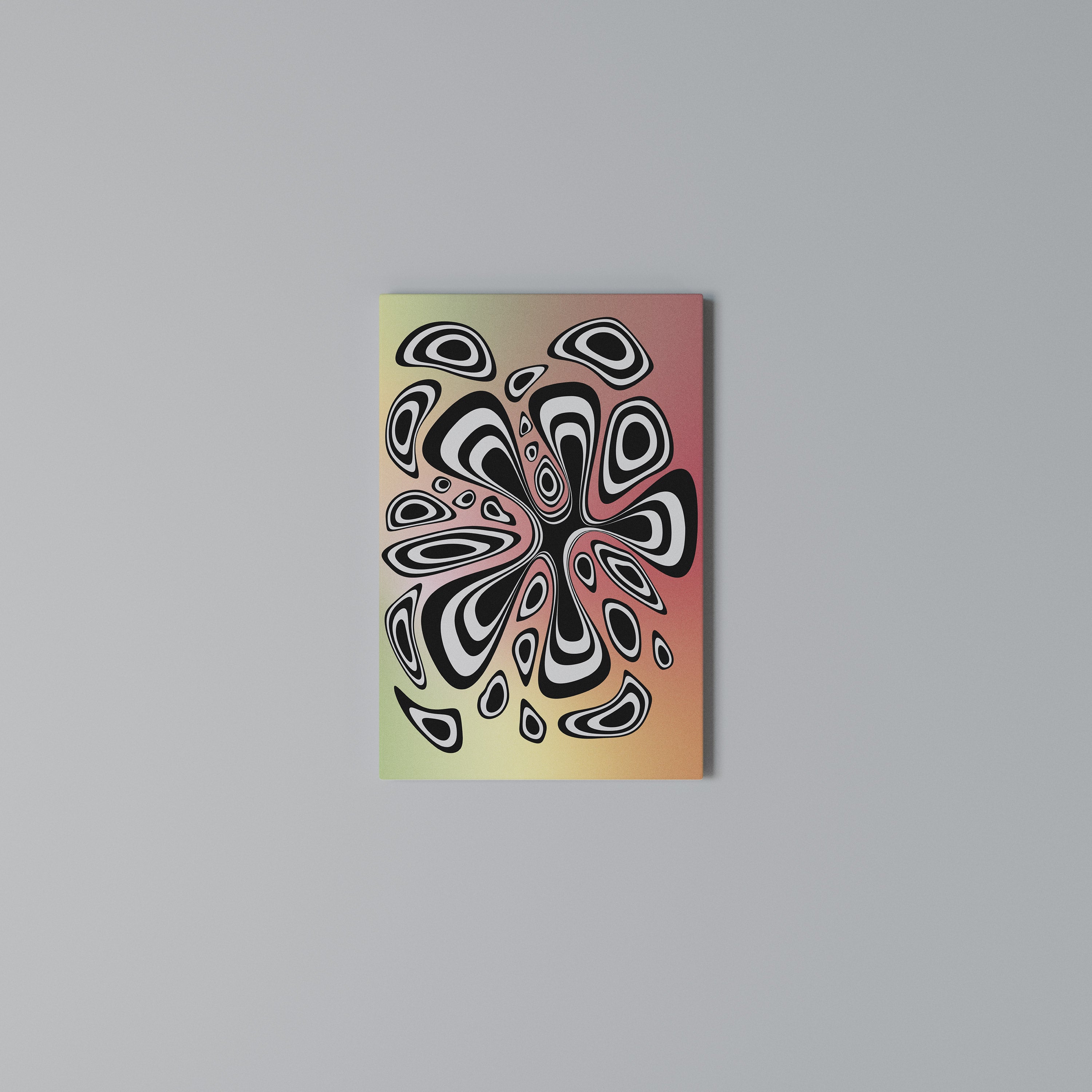 ILLUSIONARY SPLASH Vertical Canvas Print