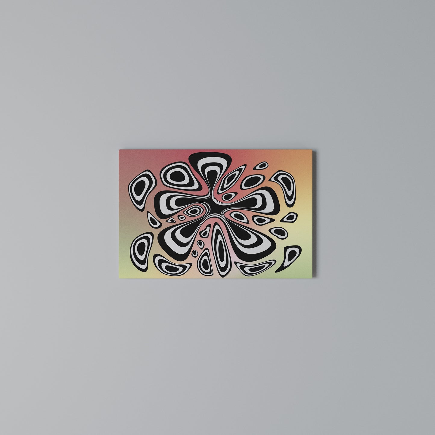 ILLUSIONARY SPLASH Horizontal Canvas Print