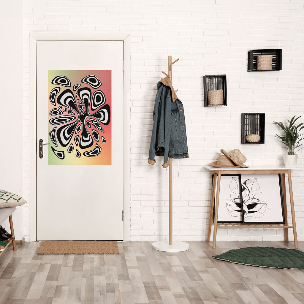 ILLUSIONÄR SPLASH Vertikal affisch med självhäftande motiv