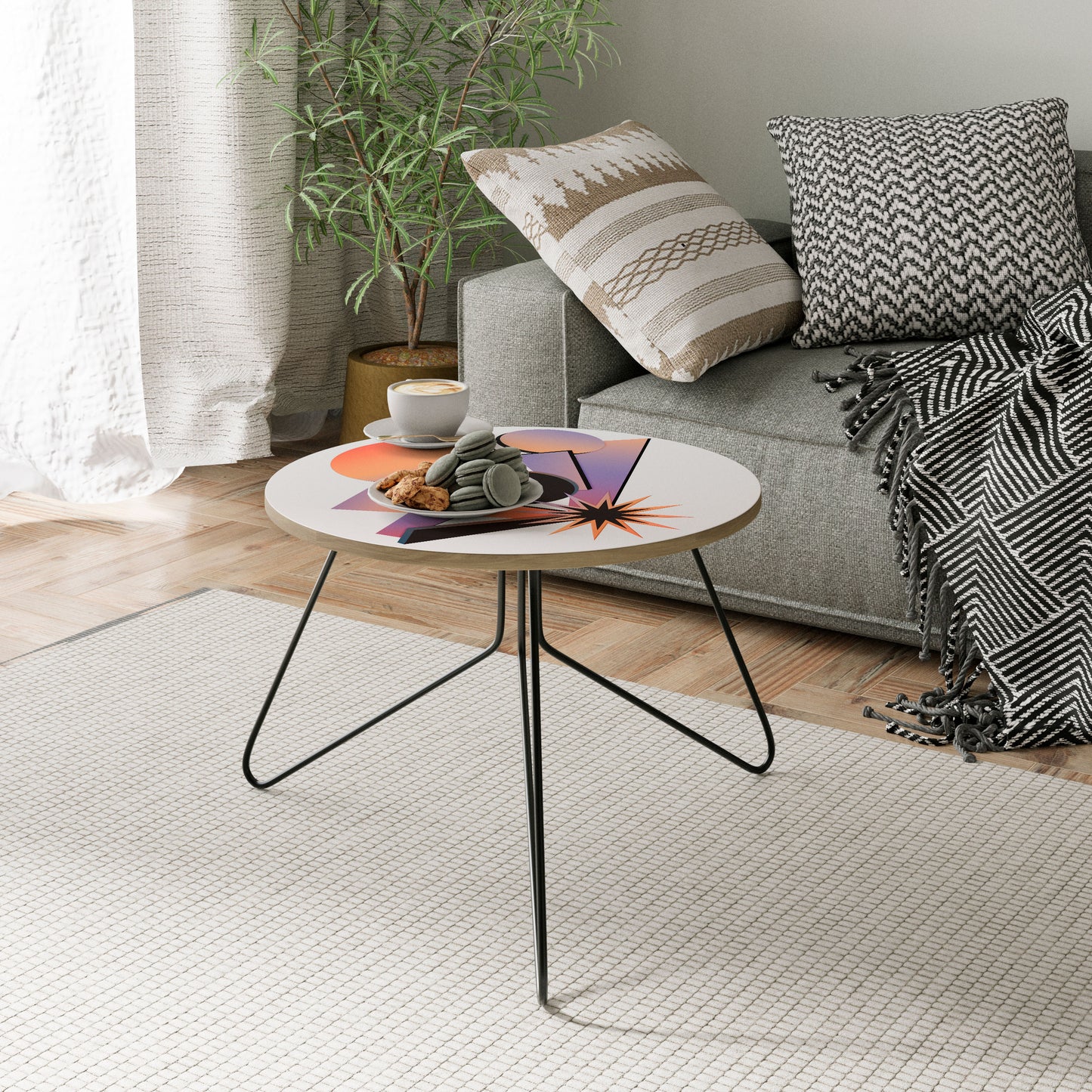 ANGULAR ARTISTRY Small Coffee Table