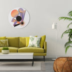 ANGULAR ARTISTRY Round Wall Art