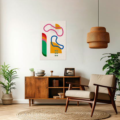SHAPE SHOCK Vertical Canvas Print