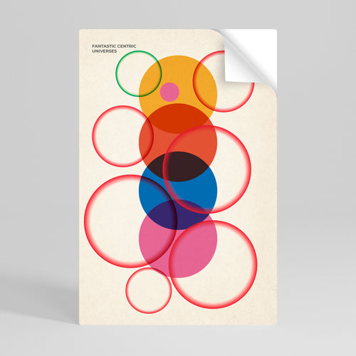 FANTASTIC UNIVERSES Peel and Stick Vertical Poster