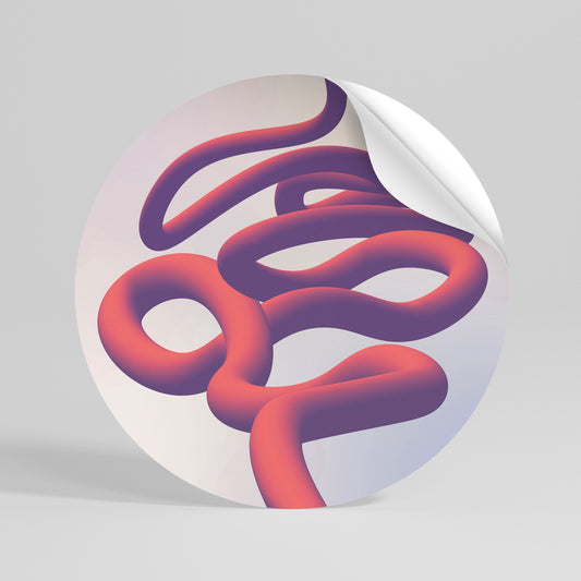 INFINITY WIRE Peel and Stick Round Sticker