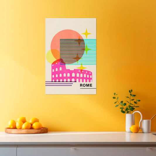 ROMAN SPARKLE Vertical Canvas Print