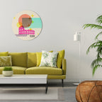 ROMAN SPARKLE Round Wall Art