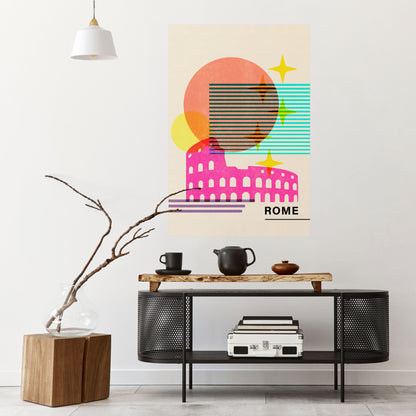 ROMAN SPARKLE Peel and Stick Vertical Poster