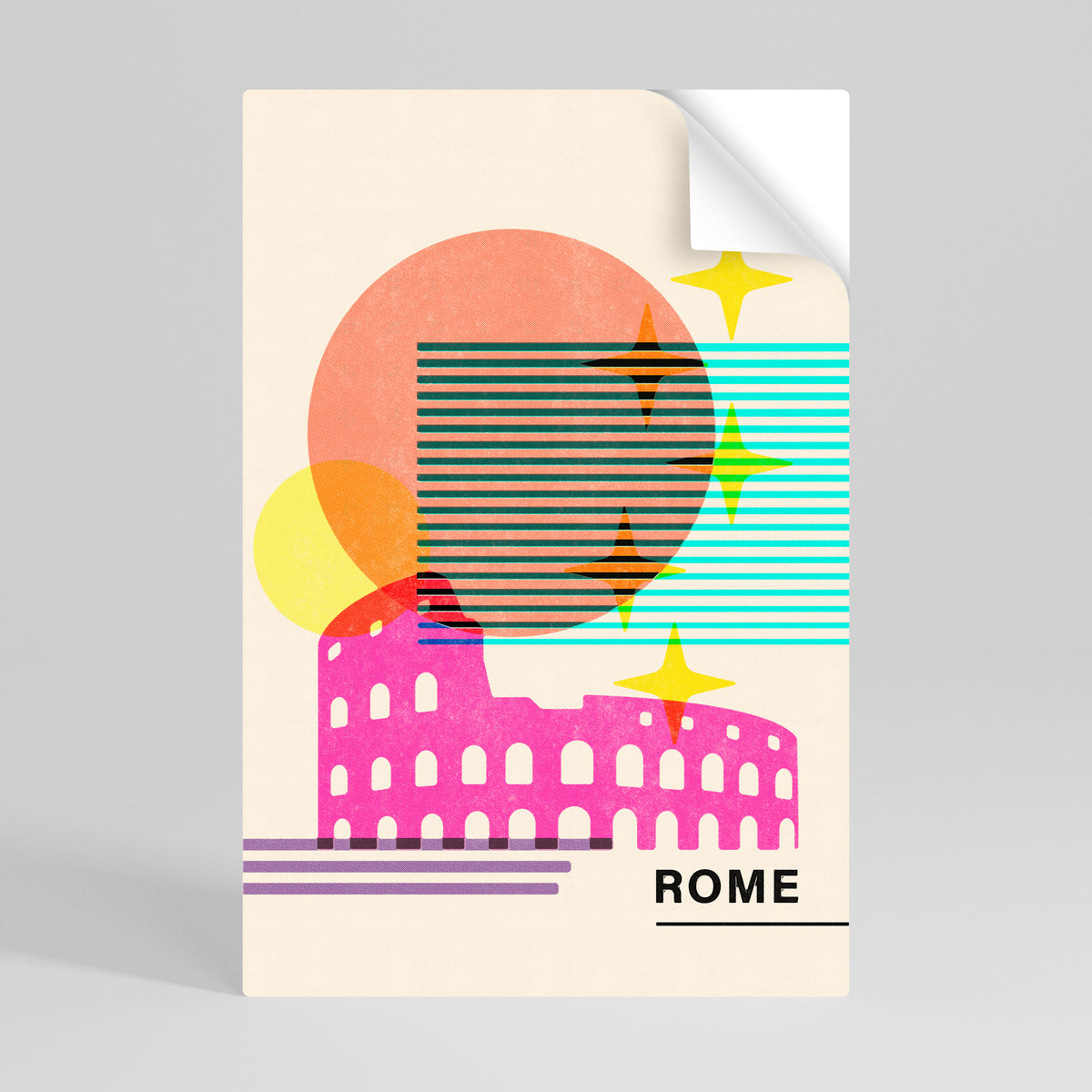 ROMAN SPARKLE Självhäftande Vertikal Poster