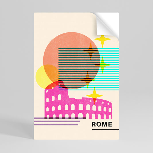ROMERSK SPARKLE vertikal poster med självhäftande tryck