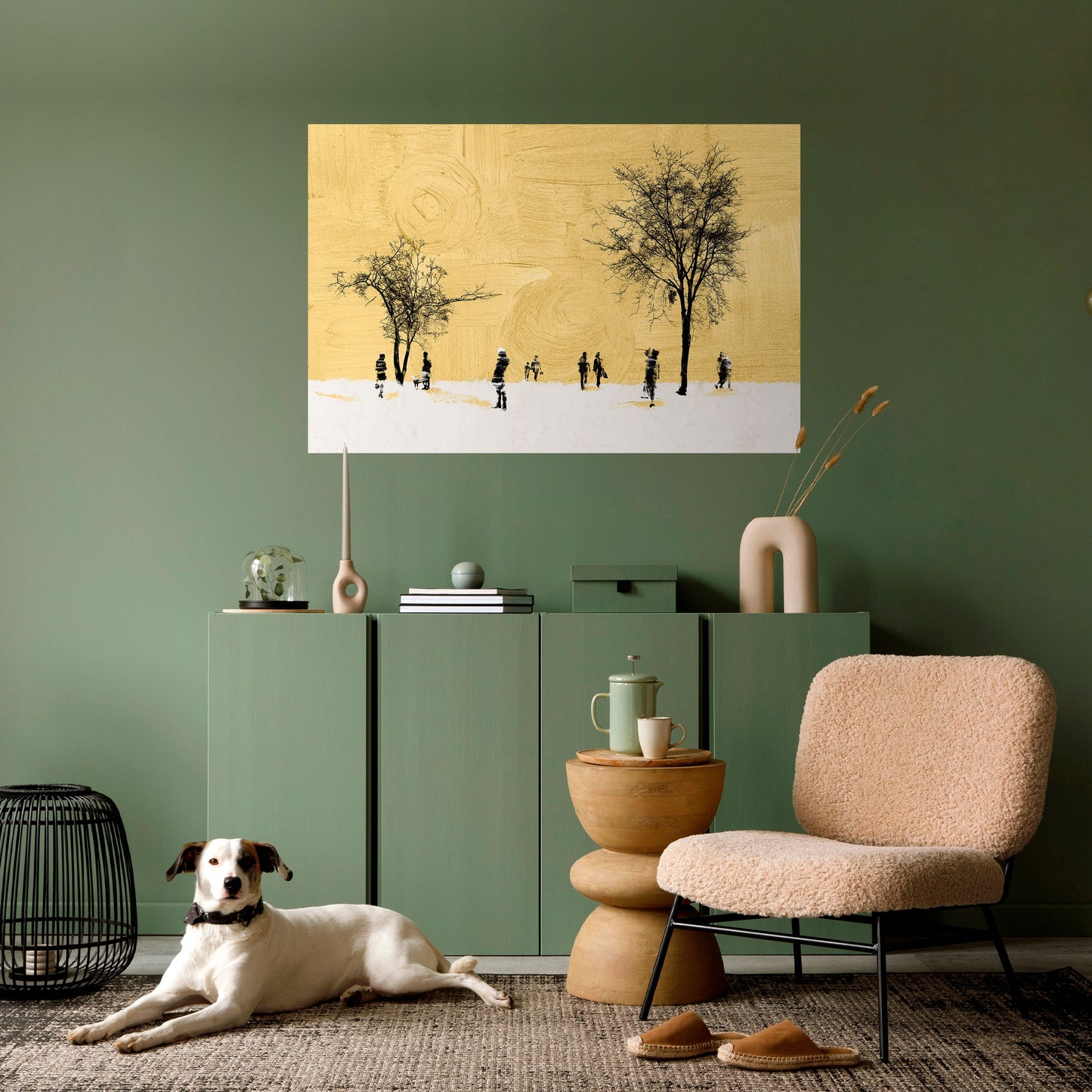 ERASED IN TIME Peel and Stick Horizontal Poster