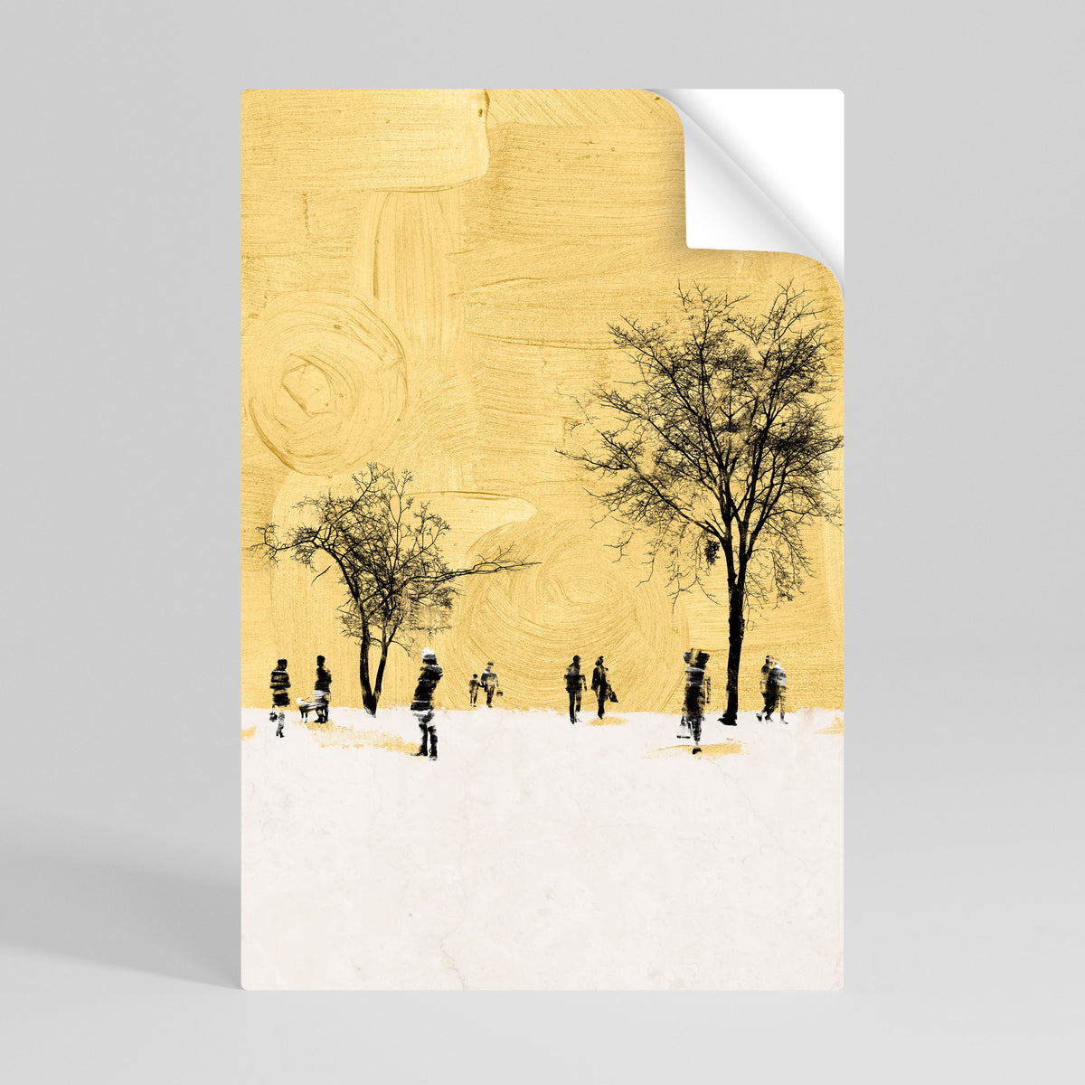 ERASED IN TIME Peel and Stick Vertical Poster