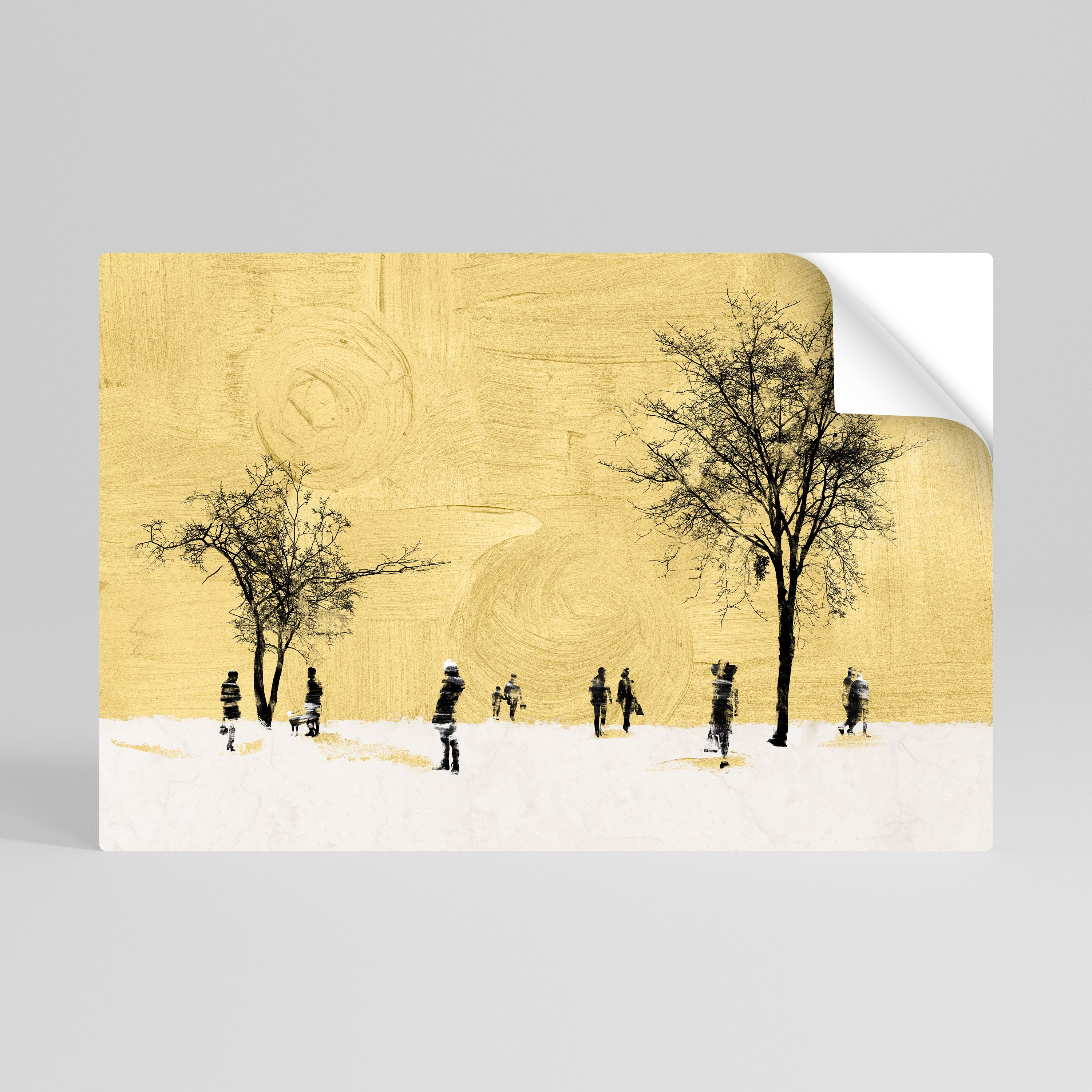 ERASED IN TIME Självhäftande Horisontell Poster