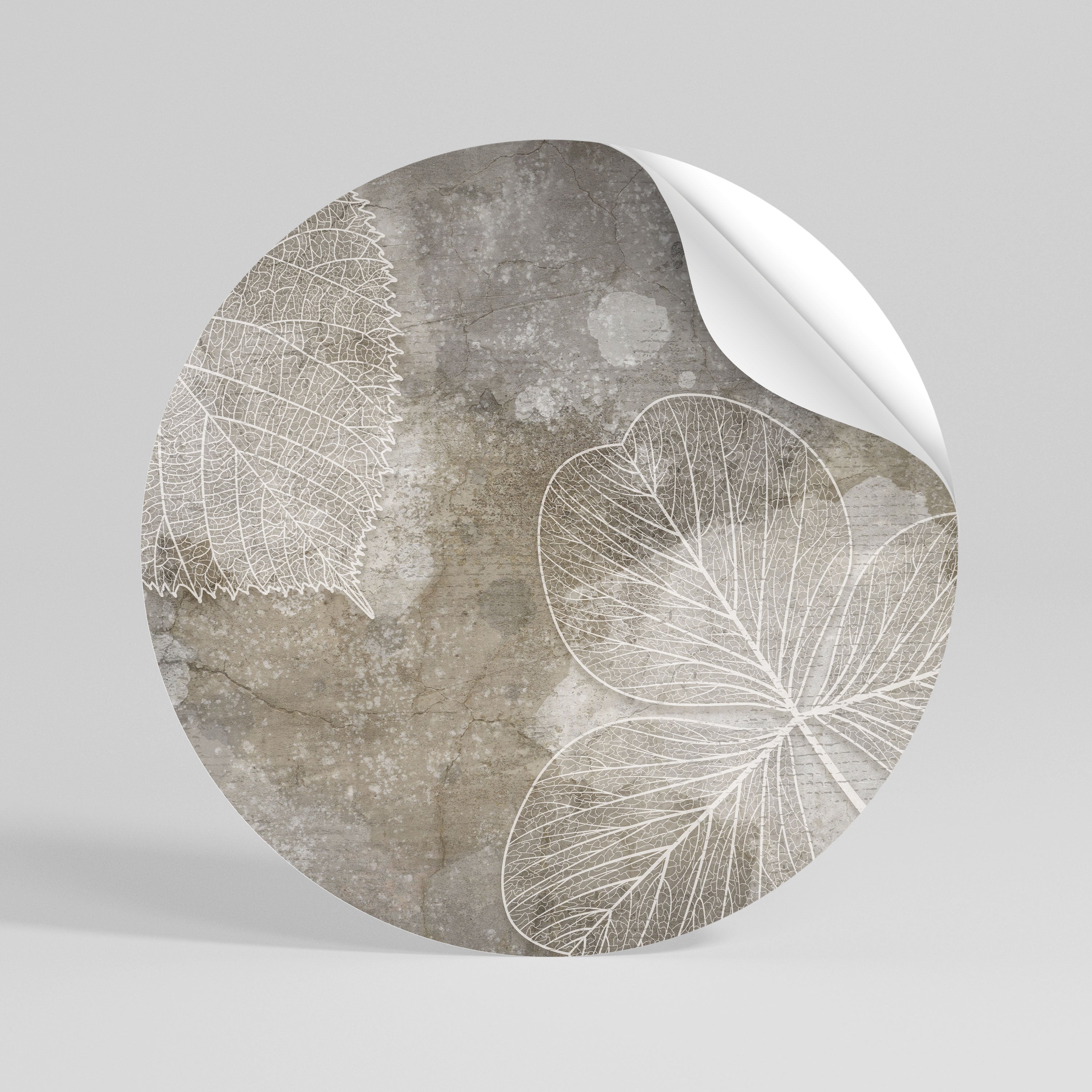 FAIR NERVATION Peel and Stick Round Sticker