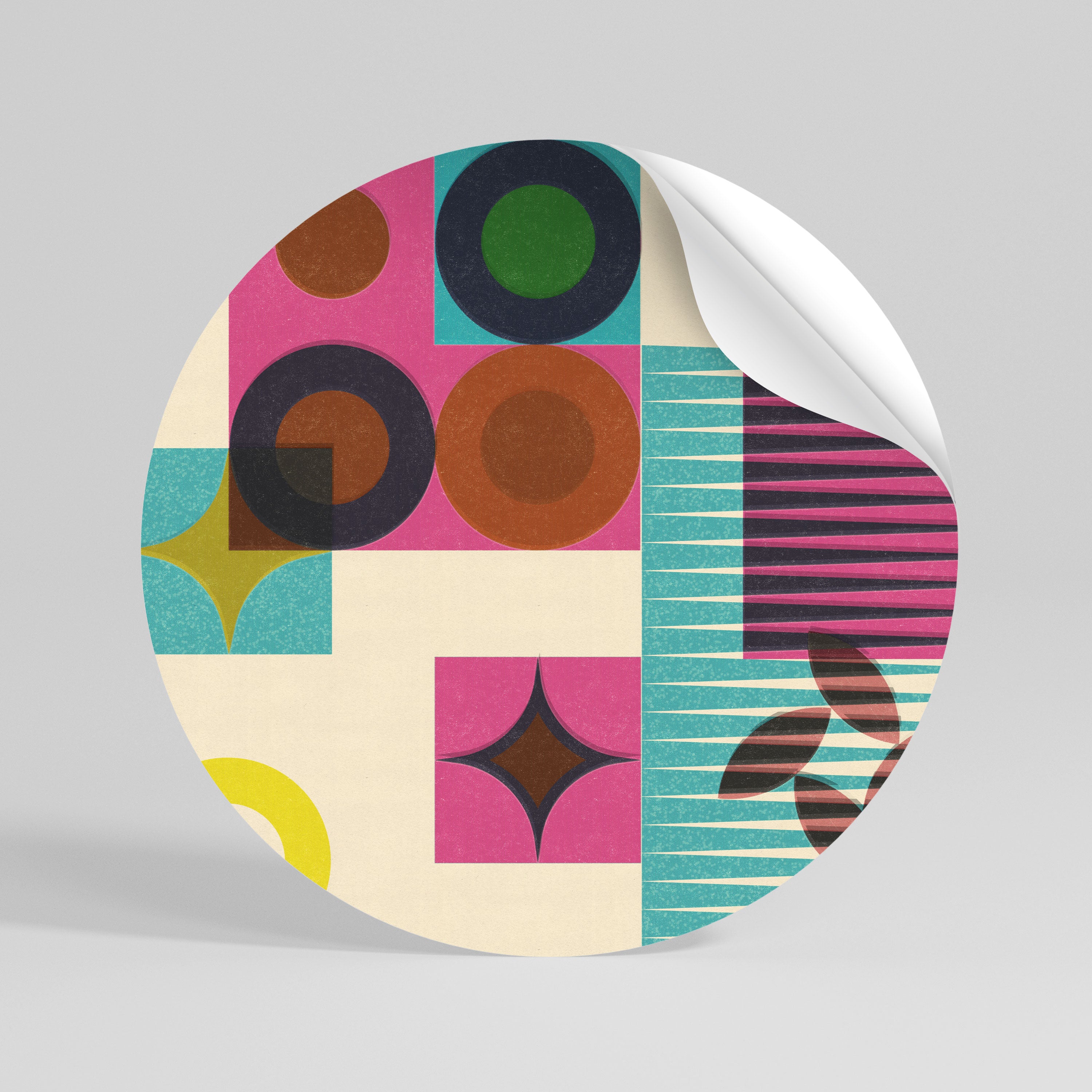 FORM VARIETY Peel and Stick Round Sticker