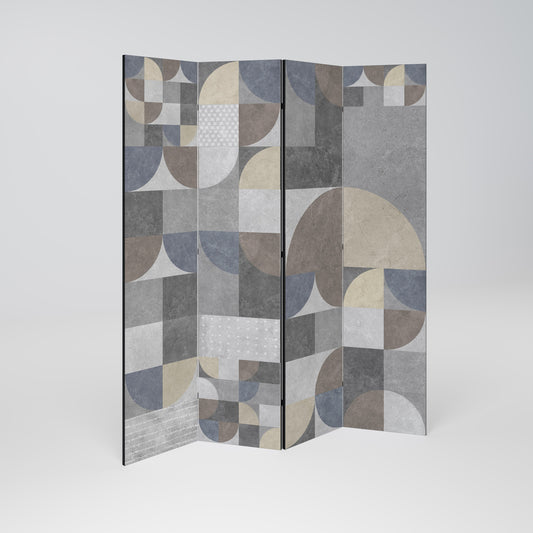A PIECE OF SHAPE Dekorativ rumsavdelare med 4 paneler