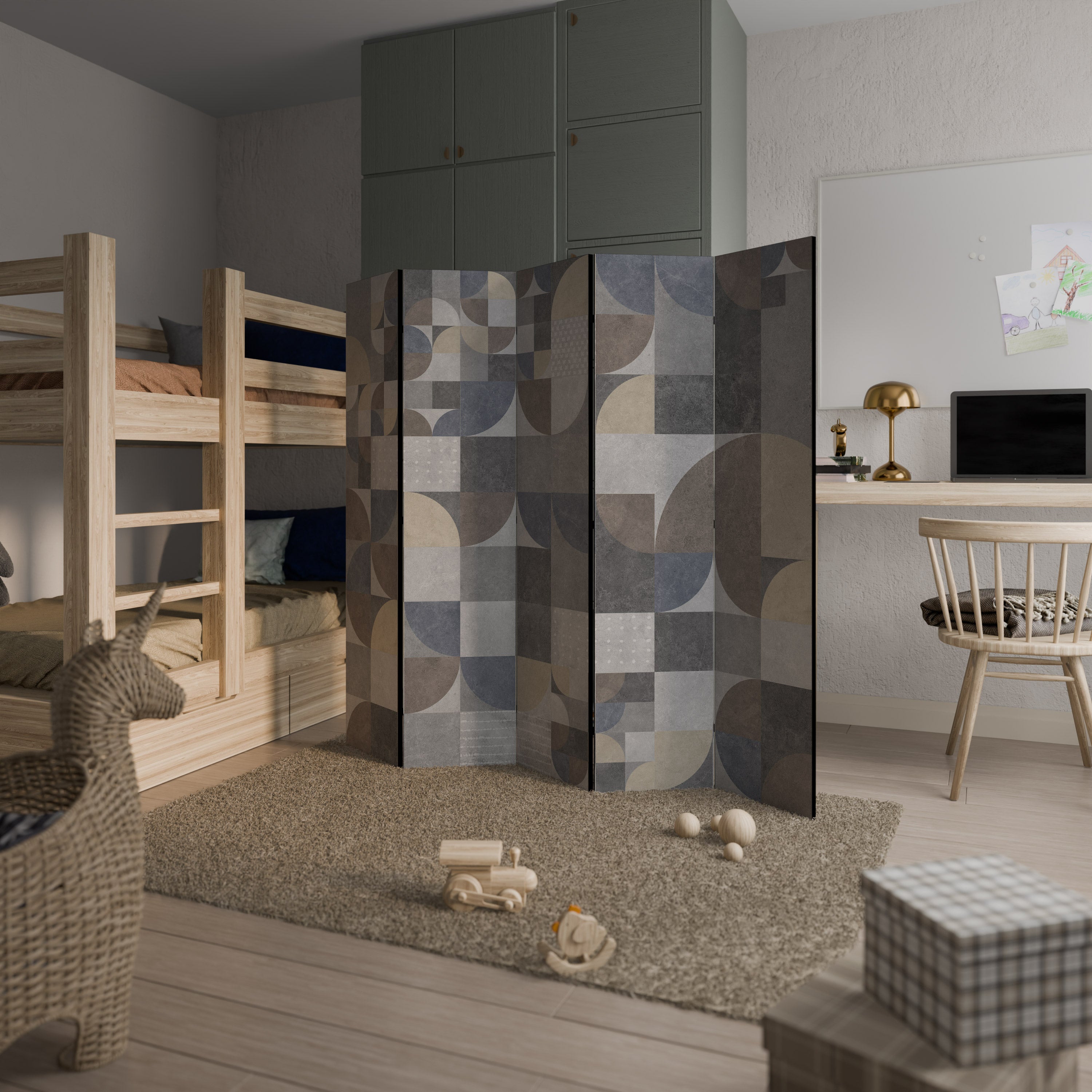 A PIECE OF SHAPE 5-panelers rumsavdelare