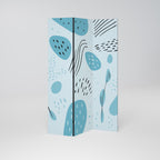 GREENISH FRENZY Dekorativ rumsavdelare – 3 paneler