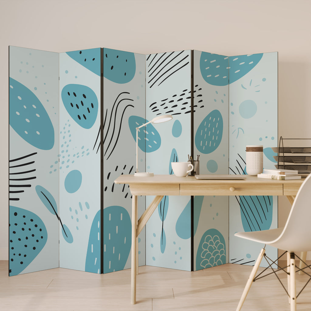 GREENISH FRENZY Rumsavdelare 6 paneler