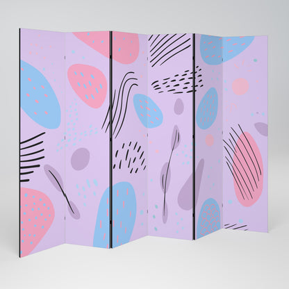 PINKY FRENZY Dekorativ rumsavdelare med 6 paneler