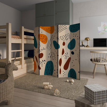 VIBRANT FRENZY Dekorativ rumsavdelare med 5 paneler