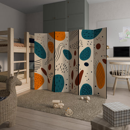 VIBRANT FRENZY Dekorativ rumsavdelare med 6 paneler