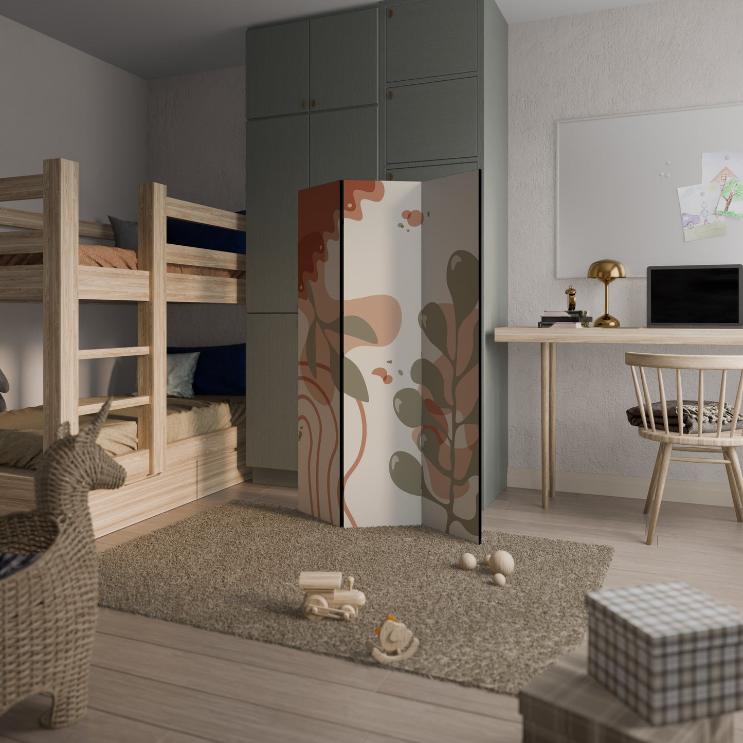 ARTISTRY AURA Dekorativ rumsavdelare med 3 paneler