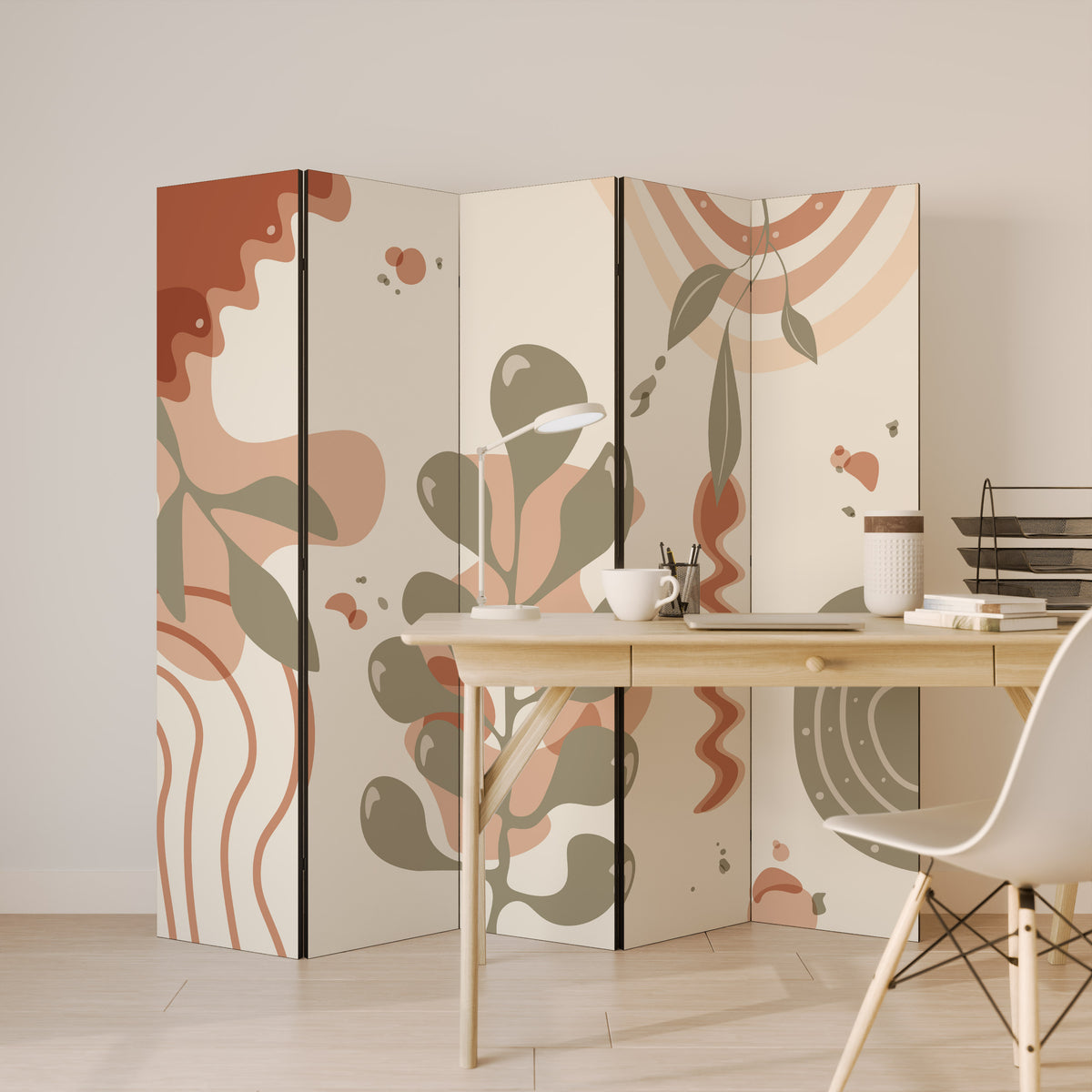 ARTISTRY AURA Dekorativ rumsavdelare – 5 paneler