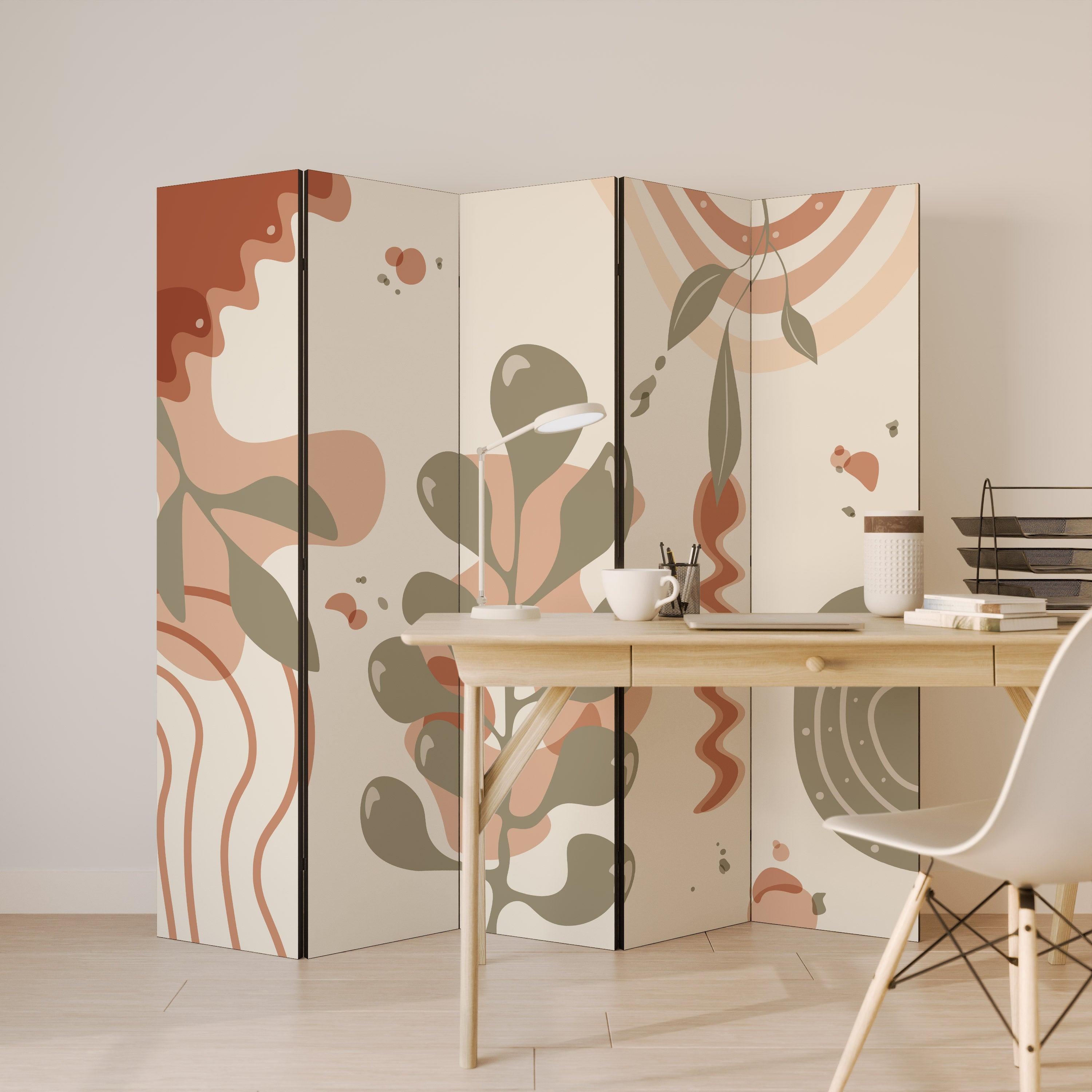 ARTISTRY AURA Dekorativ rumsavdelare med 5 paneler