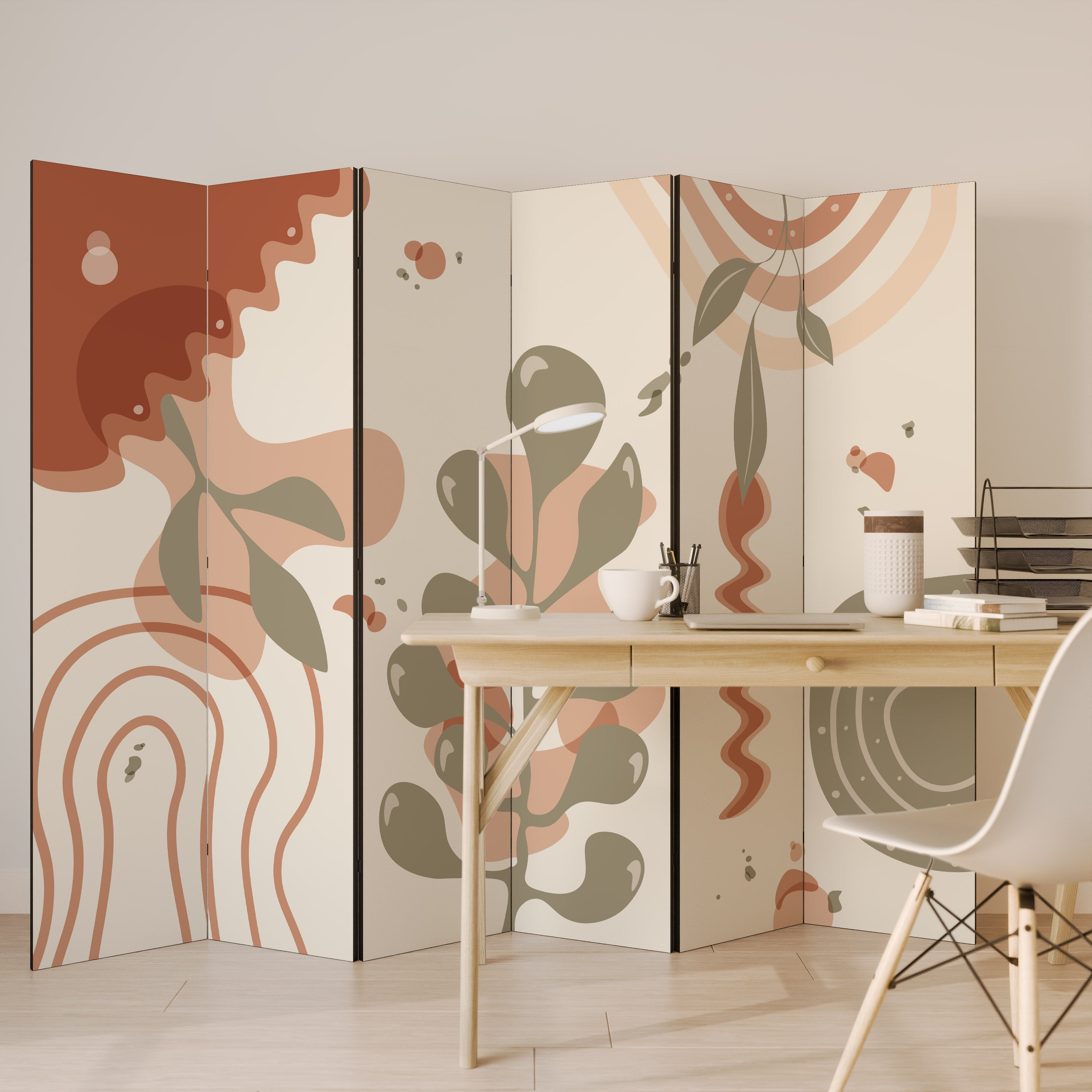 ARTISTRY AURA Dekorativ rumsavdelare med 6 paneler