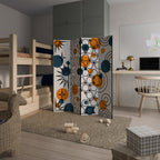 ABSTRACT SYMPHONY FLARE Decorative 4-Panel Room Divider