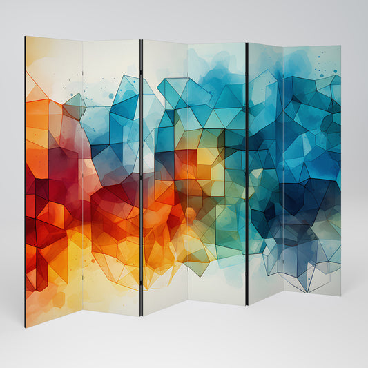 VIBRANT FACETS UNITE Rumsavdelare 6 paneler