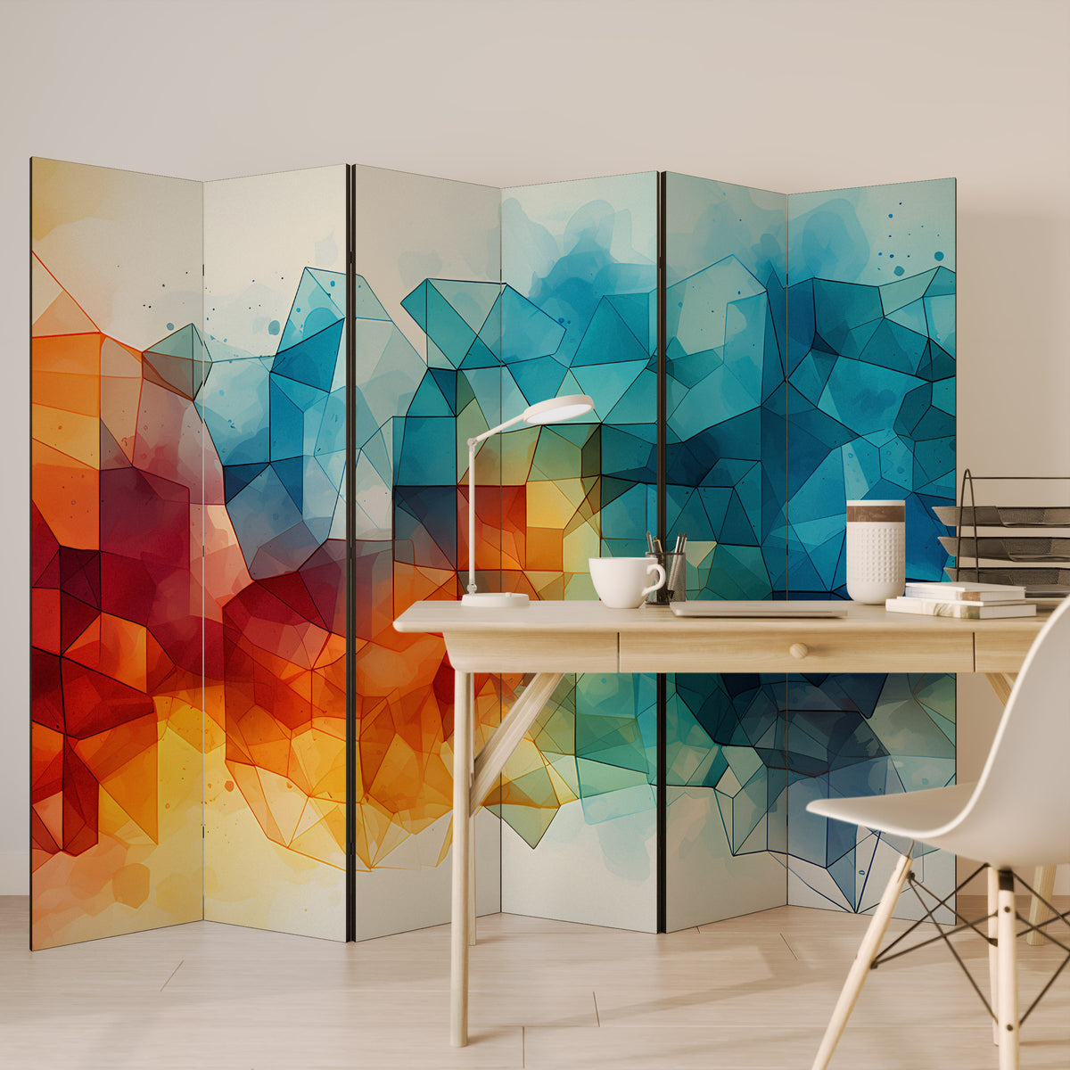 VIBRANT FACETS UNITE Rumsavdelare 6 paneler