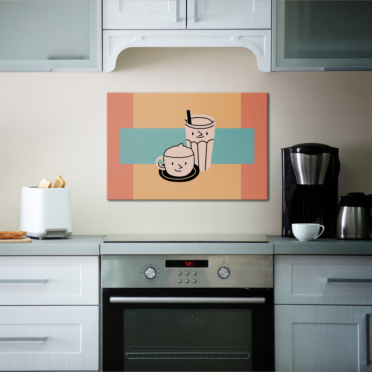 COFFEE PLEASURES Horizontal Canvas Print