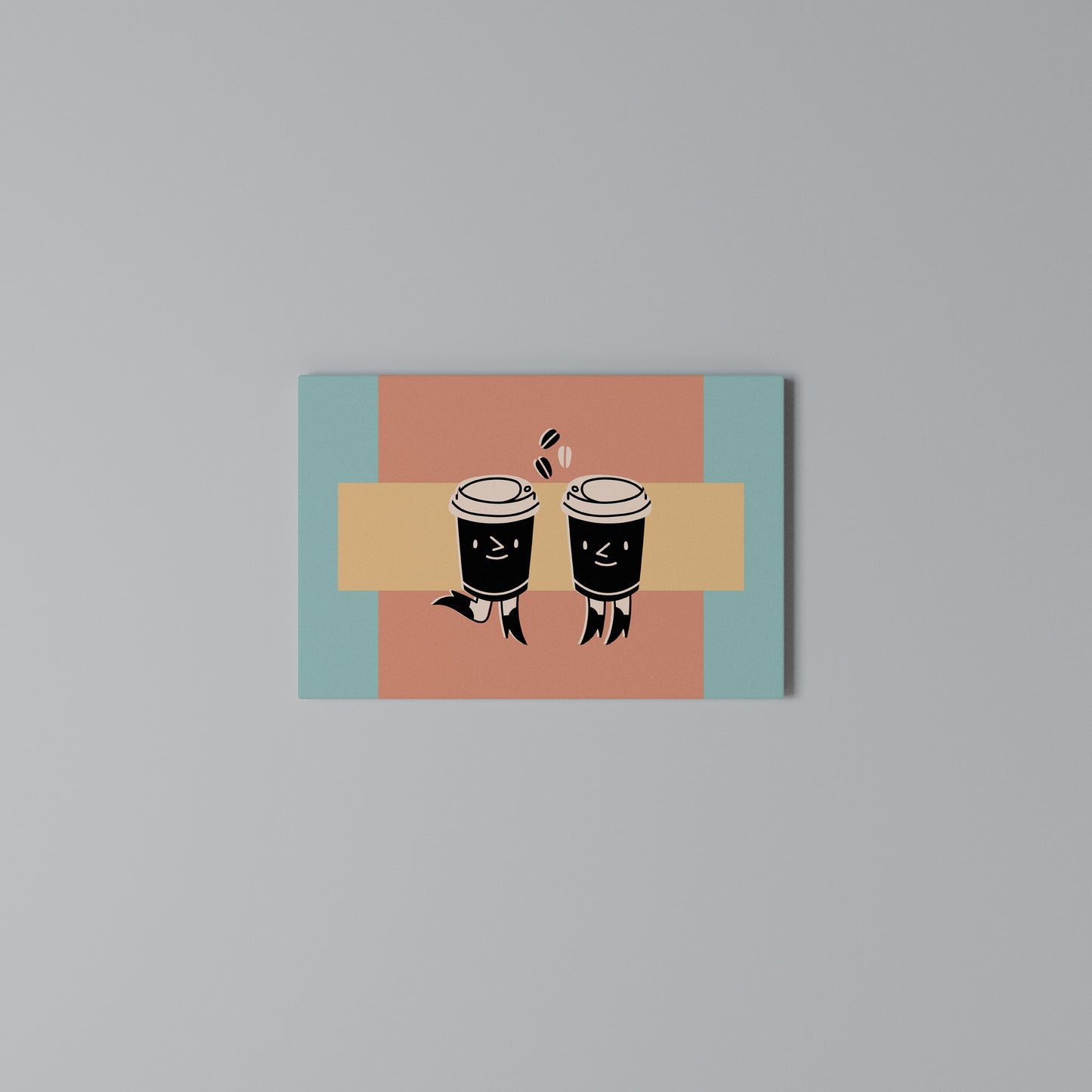 JOYFUL COFFEE Horizontal Canvas Print