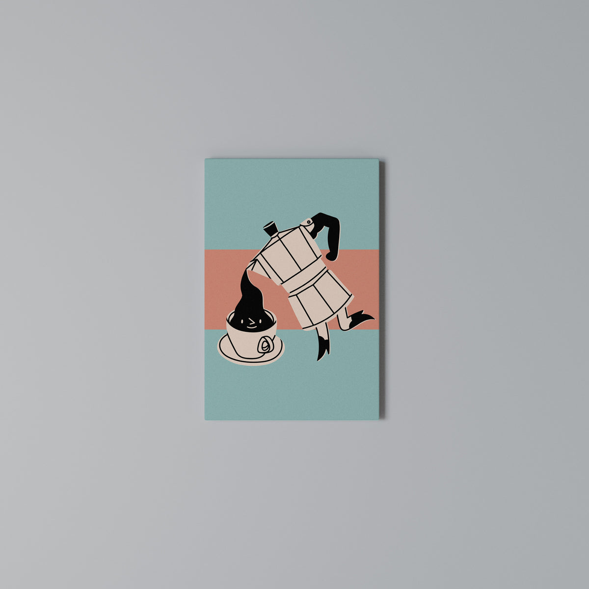 POWER ESPRESSO Vertical Canvas Print