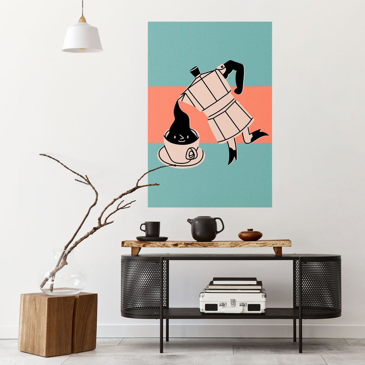POWER ESPRESSO Peel and Stick Vertical Poster