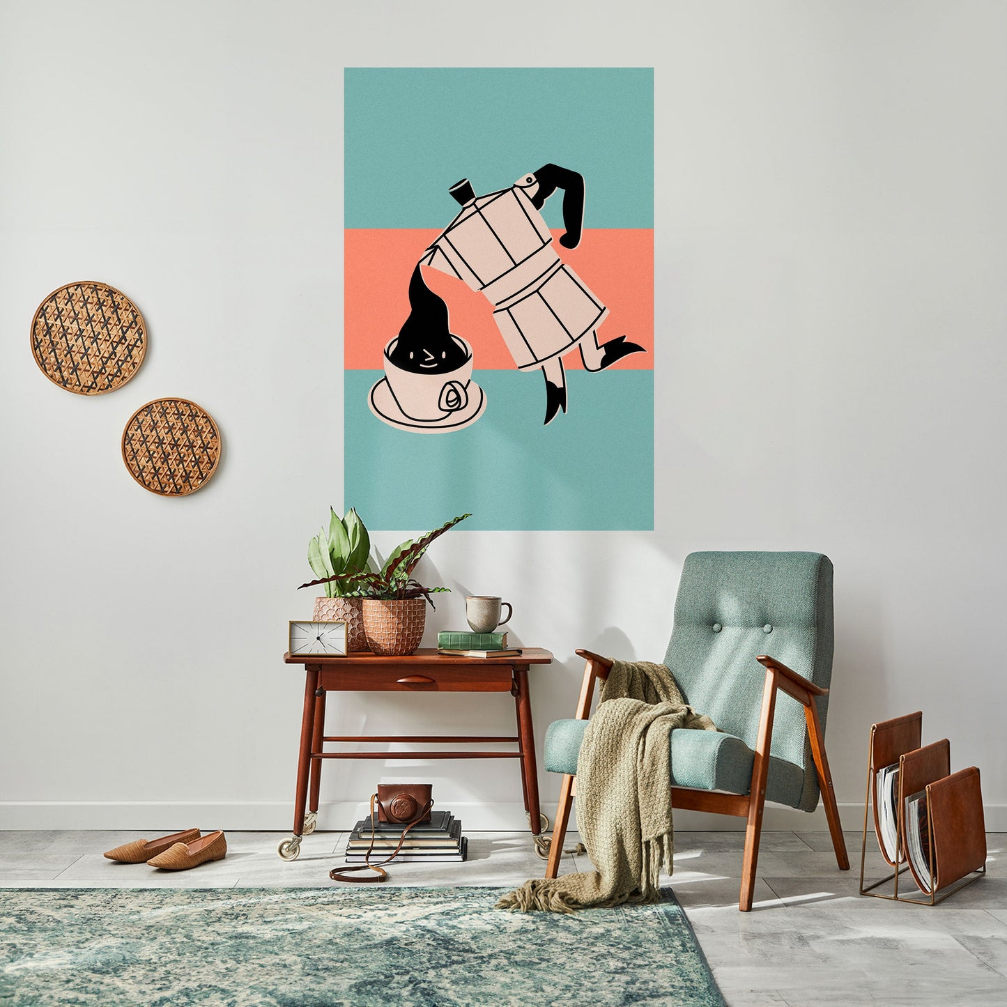 POWER ESPRESSO Peel and Stick Vertical Poster