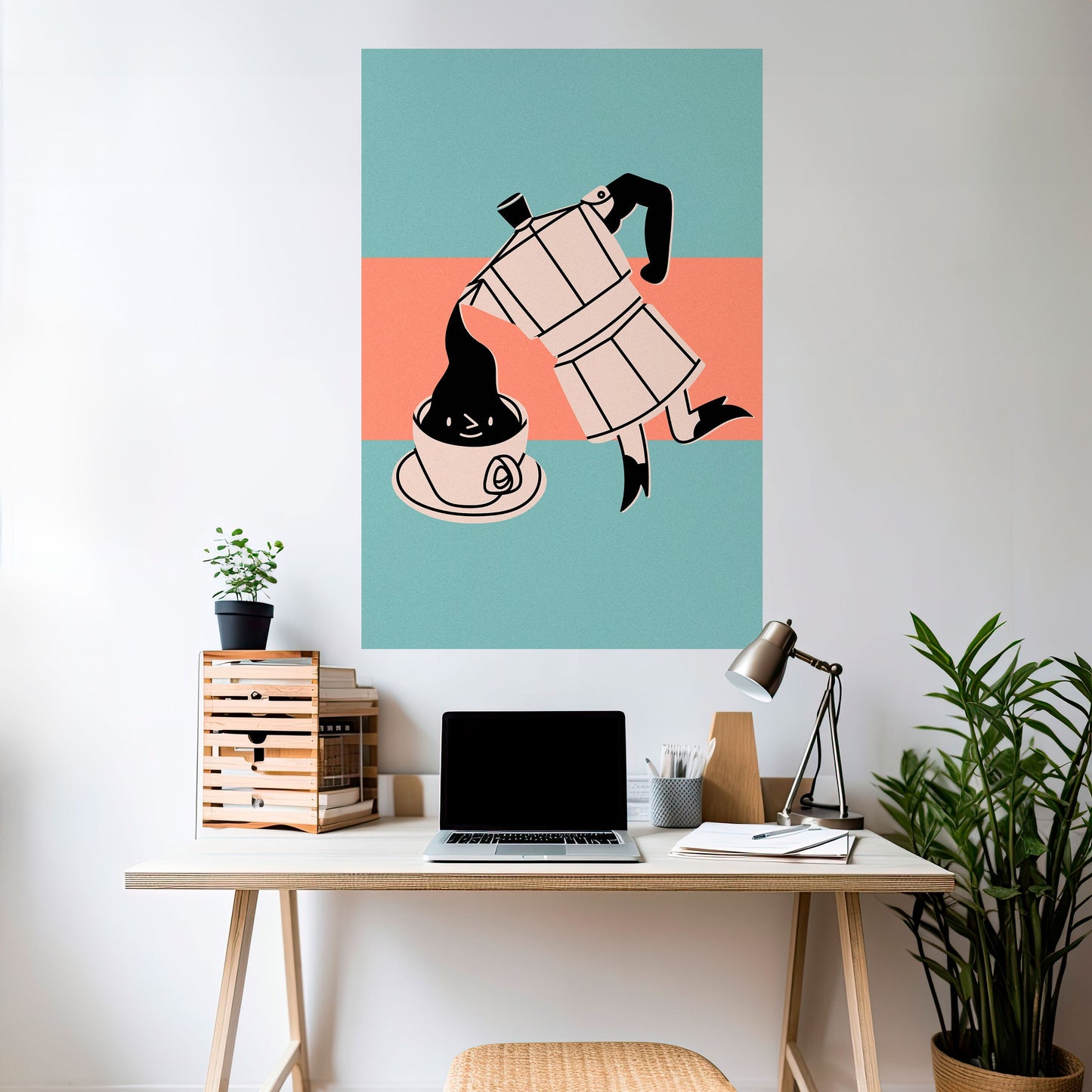 POWER ESPRESSO Peel and Stick Vertical Poster